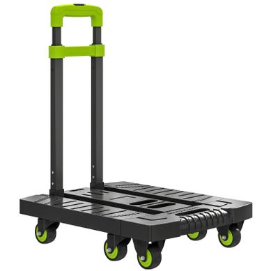 Diable Pliable En Métal Avec Roues, Poignée Réglable, 200 kg, Vert, 49x35x102 cm Diable Pliable En Métal Avec Roues, Poignée Réglable, 200 kg, Vert, 49x35x102 cm