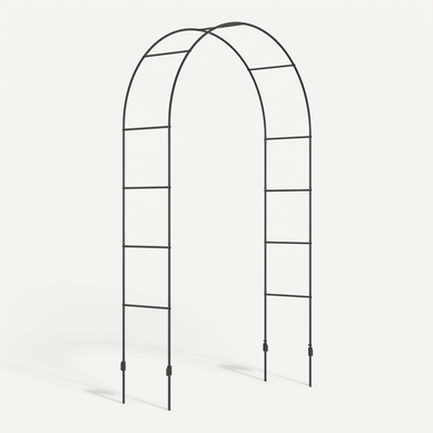 Arc De Jardin En Métal 140x40x240 Cm Pour Plantes Grimpantes Et Rosiers, Noir Arc De Jardin En Métal 140x40x240 Cm Pour Plantes Grimpantes Et Rosiers, Noir