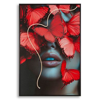 Tableau Butterflies LED Avec Visage Et Papillons En Relief 3d – Poétique Et Lumineux – 60x90 Cm Tableau Butterflies LED Avec Visage Et Papillons En Relief 3d – Poétique Et Lumineux – 60x90 Cm