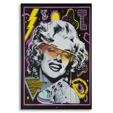 Tableau Marilin LED Avec Inserts 3d Et Hommage à Marilyn Monroe – Pop Icon Contemporain – 60x90 Cm Tableau Marilin LED Avec Inserts 3d Et Hommage à Marilyn Monroe – Pop Icon Contemporain – 60x90 Cm