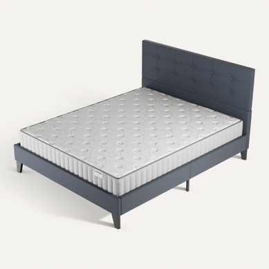 Ensemble 120x190 cm, lit avec tête de lit + matelas mousse ép.22cm à mémoire de forme Ensemble 120x190 cm, lit avec tête de lit + matelas mousse ép.22cm à mémoire de forme