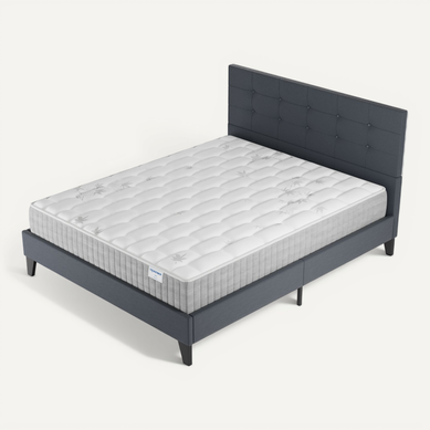Ensemble 120x190 cm, Lit avec tête de lit + Matelas Ressorts Ensachés, ép. 25cm à mémoire de forme Ensemble 120x190 cm, Lit avec tête de lit + Matelas Ressorts Ensachés, ép. 25cm à mémoire de forme