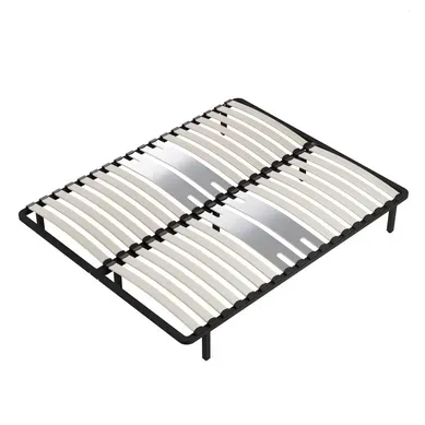 Sommier 140 X 190 Cm à Lattes En Bois - Renfort Lombaire - 7 Pieds – Résistant, Stable Et Durable Sommier 140 X 190 Cm à Lattes En Bois - Renfort Lombaire - 7 Pieds – Résistant, Stable Et Durable