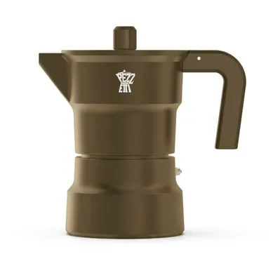 Cafetière Moka Italienne 6 Tasses - Aluminium Kaki Mat, Poignée Ergonomique Cafetière Moka Italienne 6 Tasses - Aluminium Kaki Mat, Poignée Ergonomique