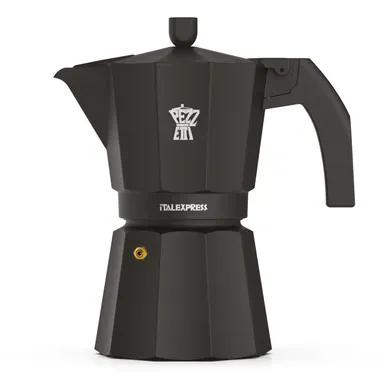 Cafetière Moka Italienne 3 Tasses - Aluminium Mat, Poignée Ergonomique Cafetière Moka Italienne 3 Tasses - Aluminium Mat, Poignée Ergonomique