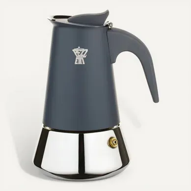 Cafetiere Italienne - Steelexpress - Acier Inoxydable - 10 Tasses - Tous Feux Dont Induction - Bleu Cafetiere Italienne - Steelexpress - Acier Inoxydable - 10 Tasses - Tous Feux Dont Induction - Bleu