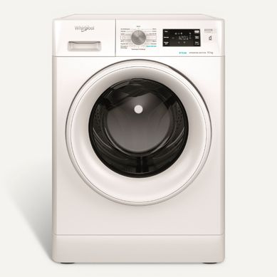 Lave-linge hublot WHIRLPOOL FFB10489WVFR 10kg Lave-linge hublot WHIRLPOOL FFB10489WVFR 10kg vue de face