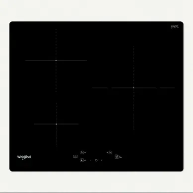 Table induction WHIRLPOOL WSQ1160NE 3 Foyers Noir Table induction WHIRLPOOL WSQ1160NE 3 Foyers Noir vue de face