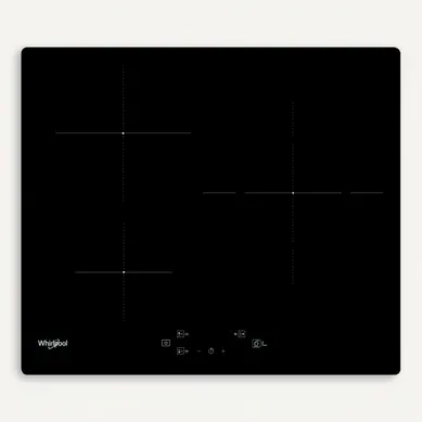Table induction WHIRLPOOL WSQ8360NE 60cm 3 Foyers Noir Table induction WHIRLPOOL WSQ8360NE 60cm 3 Foyers Noir vue de face
