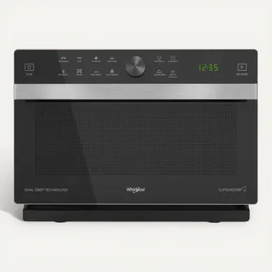 Four micro-ondes combiné WHIRLPOOL MWSC833SB Combi Crisp Four micro-ondes combiné WHIRLPOOL MWSC833SB Combi Crisp vue de face
