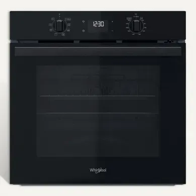 Four encastrable WHIRLPOOL OMR55RR0B Noir Four encastrable WHIRLPOOL OMR55RR0B Noir vue de face