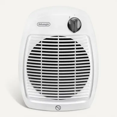Chauffage électrique soufflant DE LONGHI HVA1120 Blanc Chauffage électrique soufflant DE LONGHI HVA1120 Blanc vue de face