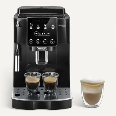 Expresso avec broyeur DE LONGHI ECAM220.21.B 1450W Noir Expresso avec broyeur DE LONGHI ECAM220.21.B 1450W Noir vue de face