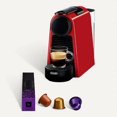 Machine à café Nespresso DE LONGHI Essenza Rouge EN85.R Machine à café Nespresso DE LONGHI Essenza Rouge EN85.R vue 3/4