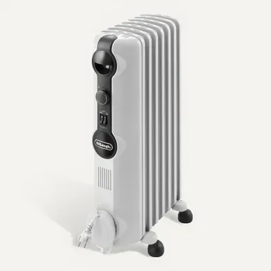 Radiateur bain d'huile DE LONGHI TRRS0715 Blanc Radiateur bain d'huile DE LONGHI TRRS0715 Blanc vue de face