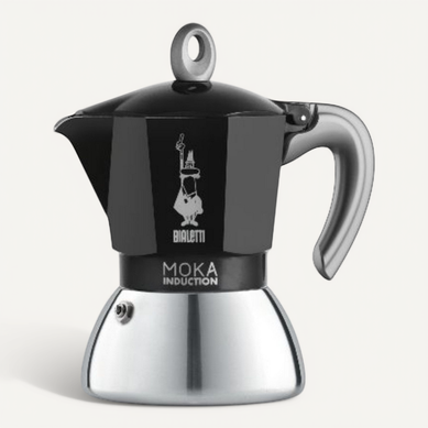 Cafetière Italienne 4 Tasses Noir Induction 0006934