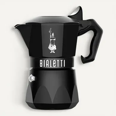 Cafetière Brikka Noire Exclusive 2 Tasses En Métal Antiadhésif