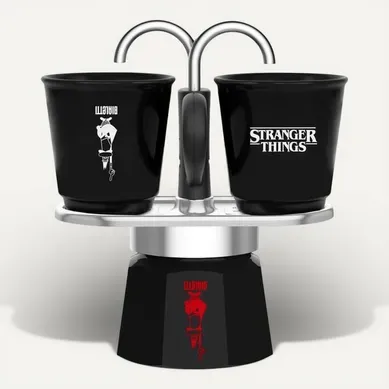 Mini Express Set Stranger Things - Cafetière 130 Ml + 2 Tasses Thermosensibles