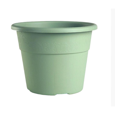 Pot De Fleurs "hedera" En Plastique - Vert Sauge - 9,7l