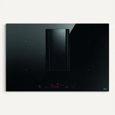 Table Induction 78 Cm Avec Hotte Centrale Intégrée, 4 Foyers, 7400 W Table Induction 78 Cm Avec Hotte Centrale Intégrée, 4 Foyers, 7400 W