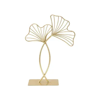 Objet Déco En Métal "feuilles" 35cm Or Objet Déco En Métal "feuilles" 35cm Or