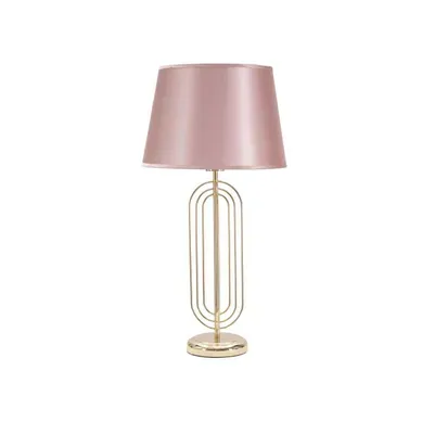 Lampe À Poser Design En Métal "krista" 64cm Rose et Or Lampe À Poser Design En Métal "krista" 64cm Rose et Or