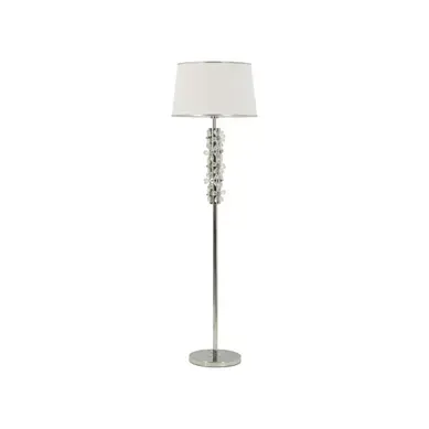 Lampadaire "flower" 157cm Argent et Blanc
