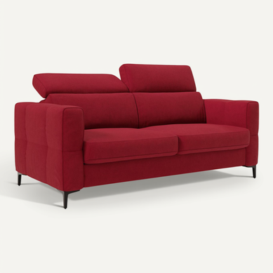 Gardenia Canapé Convertible Matelas H18 Cm Tissu Imperméable T02 198 Cm (mat. 140x197) Rouge
