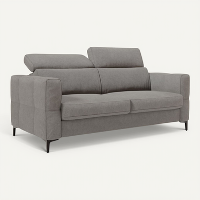 Gardenia Canapé Convertible Matelas H18 Cm Tissu Imperméable T02 198 Cm (mat. 140x197) Gris