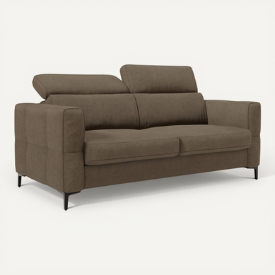 Gardenia Canapé Convertible Matelas H18 Cm Tissu Imperméable T02 198 Cm (mat. 140x197) Brun