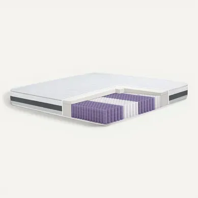 Matelas à Ressorts Ensachés Et Mémoire 180x200 20 Cm - Moyen-ferme, Automodelant