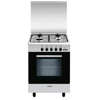 Cuisinière gaz 60x60 Cm 4 foyers - Four gaz catalyse - Ga660cmix Inox Cuisinière gaz 60x60 Cm 4 foyers - Four gaz catalyse - Ga660cmix Inox