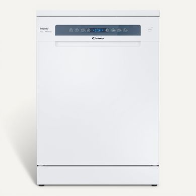 Lave-vaisselle pose libre CANDY CF 5C6F0W 15 couverts Blanc vue de face