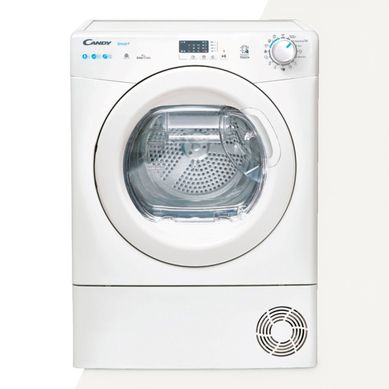 Sèche-linge hublot CANDY CSE H8ELE-S 8kg Sèche-linge hublot CANDY CSE H8ELE-S 8kg vue de face