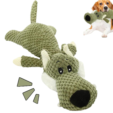 Jouet À Mâcher Sonore Pour Chien, Design Animalier Résistant, Tissu Texturé Jouet À Mâcher Sonore Pour Chien, Design Animalier Résistant, Tissu Texturé