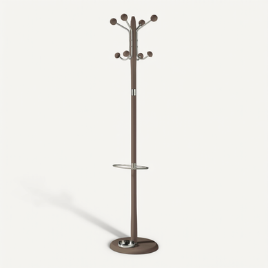 Portemanteau En Hêtre Massif, Modèle Formentera, Moka 180x37 Portemanteau En Hêtre Massif, Modèle Formentera, Moka 180x37