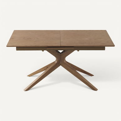 Table Extensible 160/200x90 Pied En Chêne Et Plateau En Frêne Table Extensible 160/200x90 Pied En Chêne Et Plateau En Frêne