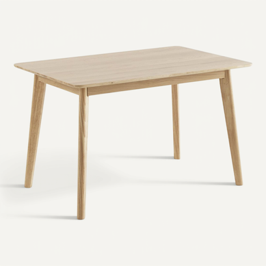 Table 120x80 Pieds En Hévéa Et Plateau Plaqué En Chêne Table 120x80 Pieds En Hévéa Et Plateau Plaqué En Chêne