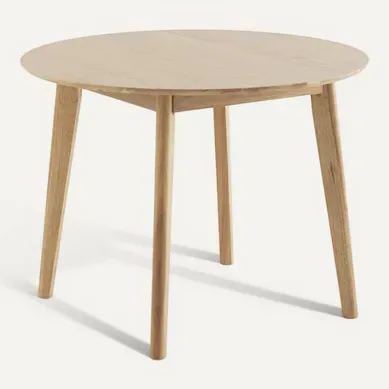 Table 100 Diamètre Pieds En Hévéa Et Plateau Plaqué Chêne Table 100 Diamètre Pieds En Hévéa Et Plateau Plaqué Chêne