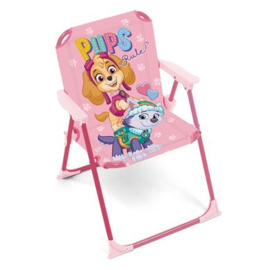 Chaise Pliante Avec Accoudoirs - Pat' Patrouille - Stella Et Everest Chaise Pliante Avec Accoudoirs - Pat' Patrouille - Stella Et Everest