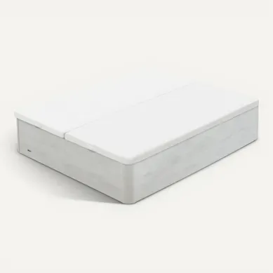 Sommier coffre 180x200 cm FLEX ROYAL blanc Sommier coffre 180x200 cm FLEX ROYAL blanc vue 3/4