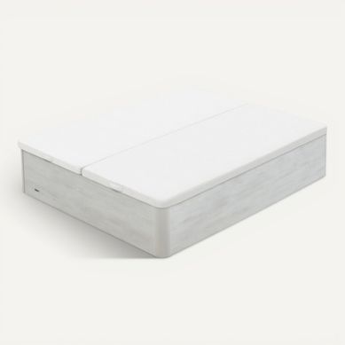 Sommier coffre 120x190 cm FLEX ROYAL blanc vue 3/4