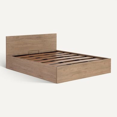 Lit coffre 140x190 cm BEST 3 imitation chêne Lit coffre 140x190 cm BEST 3 imitation chêne vue 3/4