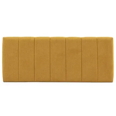 Tête De Lit Tapissée Creta 160x60 cm Couleur Moutarde, Rembourrée De Mousse, Brodé Effet Capitonné Tête De Lit Tapissée Creta 160x60 cm Couleur Moutarde, Rembourrée De Mousse, Brodé Effet Capitonné