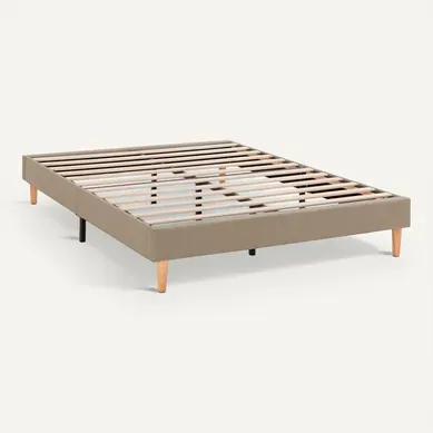 Sommier Déco Aura 140x190 Cm  Beige, Hauteur 30 Cm