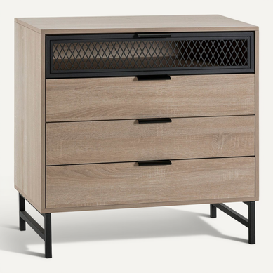 Commode De Nuit Hera 3 Tiroirs 1 Porte Coloris Bois Commode De Nuit Hera 3 Tiroirs 1 Porte Coloris Bois