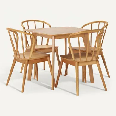 Ensemble Table 80x80 Cm Et 4 Chaises De Salle à Manger Brisa Chêne Ensemble Table 80x80 Cm Et 4 Chaises De Salle à Manger Brisa Chêne