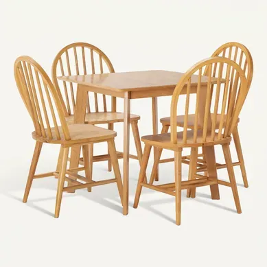 Ensemble Table 80x80 Cm Et 4 Chaises De Salle à Manger En Clarck Chêne Ensemble Table 80x80 Cm Et 4 Chaises De Salle à Manger En Clarck Chêne