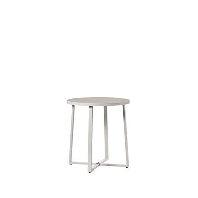 Table Fixe En Métal Beige 70x74cm Table Fixe En Métal Beige 70x74cm