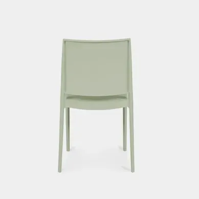 Lot De 4 Chaises De Jardin En Plastique Vert 44x81cm Lot De 4 Chaises De Jardin En Plastique Vert 44x81cm